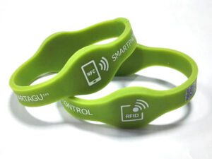 NFC Green Dual-Frequency RFID Silicone Bracelets