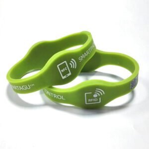 NFC Green Dual-Frequency RFID Silicone Bracelets